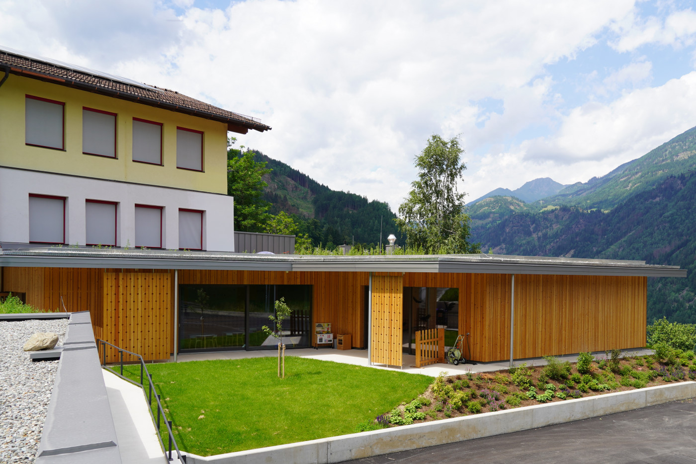 Ansicht des Kindergartens von außen
